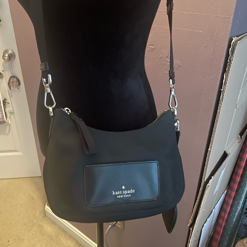 EUC Kate Spade Black Leather Shoulder Bag
